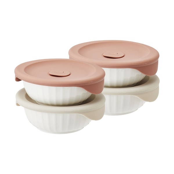 바로한끼 도자기 밥용기 355ml 2P X 2SET 총 4개