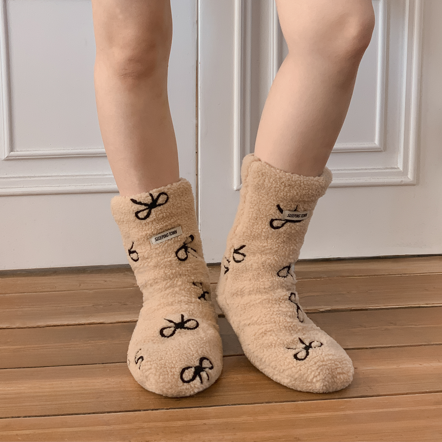 Ribbon Foot Warmer_Beige 가격 비교 슬리핑타운 Ribbon Foot Warmer_Beige