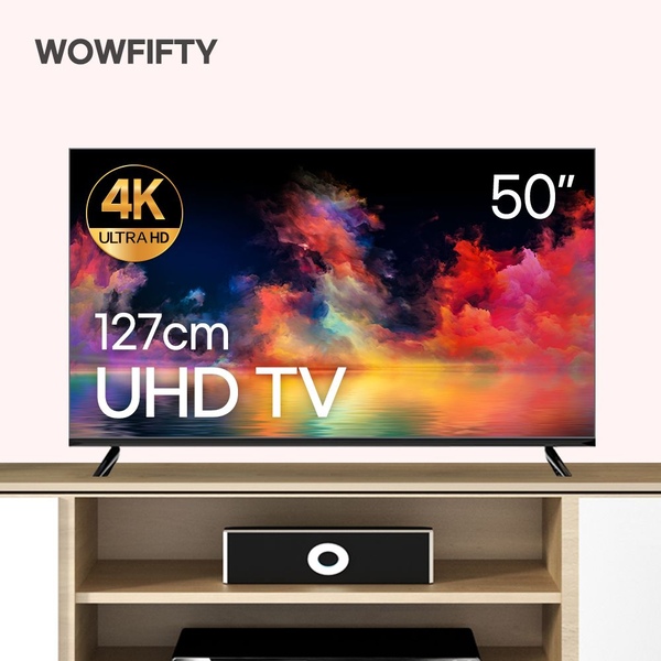 와우피프티 127cm(50인치) 4K UHD LED TV 중소기업 스탠드 벽걸이