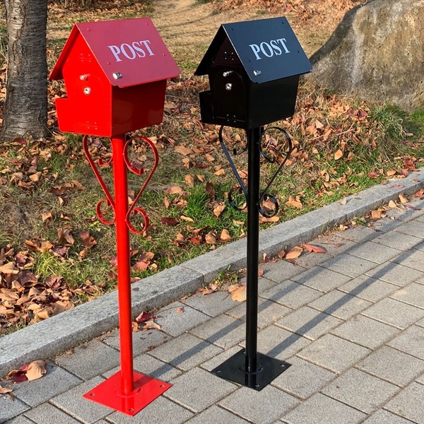 국산 대형 전원주택 스탠드 우체통 우편함 120cm