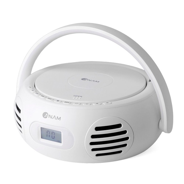 포터블 CD플레이어 A-350L 무드등 FM라디오 레트로 무선 블루투스스피커 USB MP3