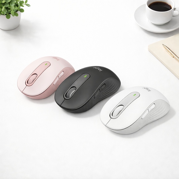 로지텍코리아 시그니처 M650 무소음 무선 블루투스 마우스 그레파이트 화이트 핑크 정품