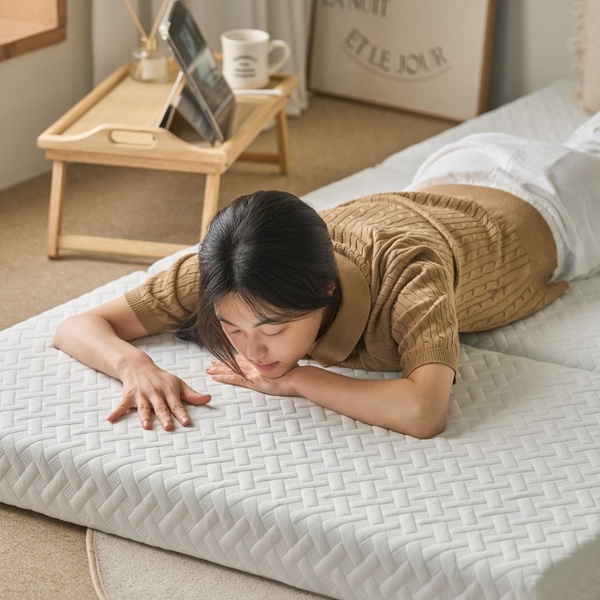 휴안 접이식 메모리폼 매트리스 10cm 3단 토퍼 고밀도 MS/S/SS