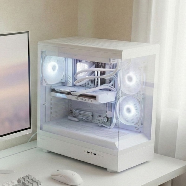 아싸컴 데스크테리어 7500F+RX9060XT 8GB+16GB+500GB_화이트