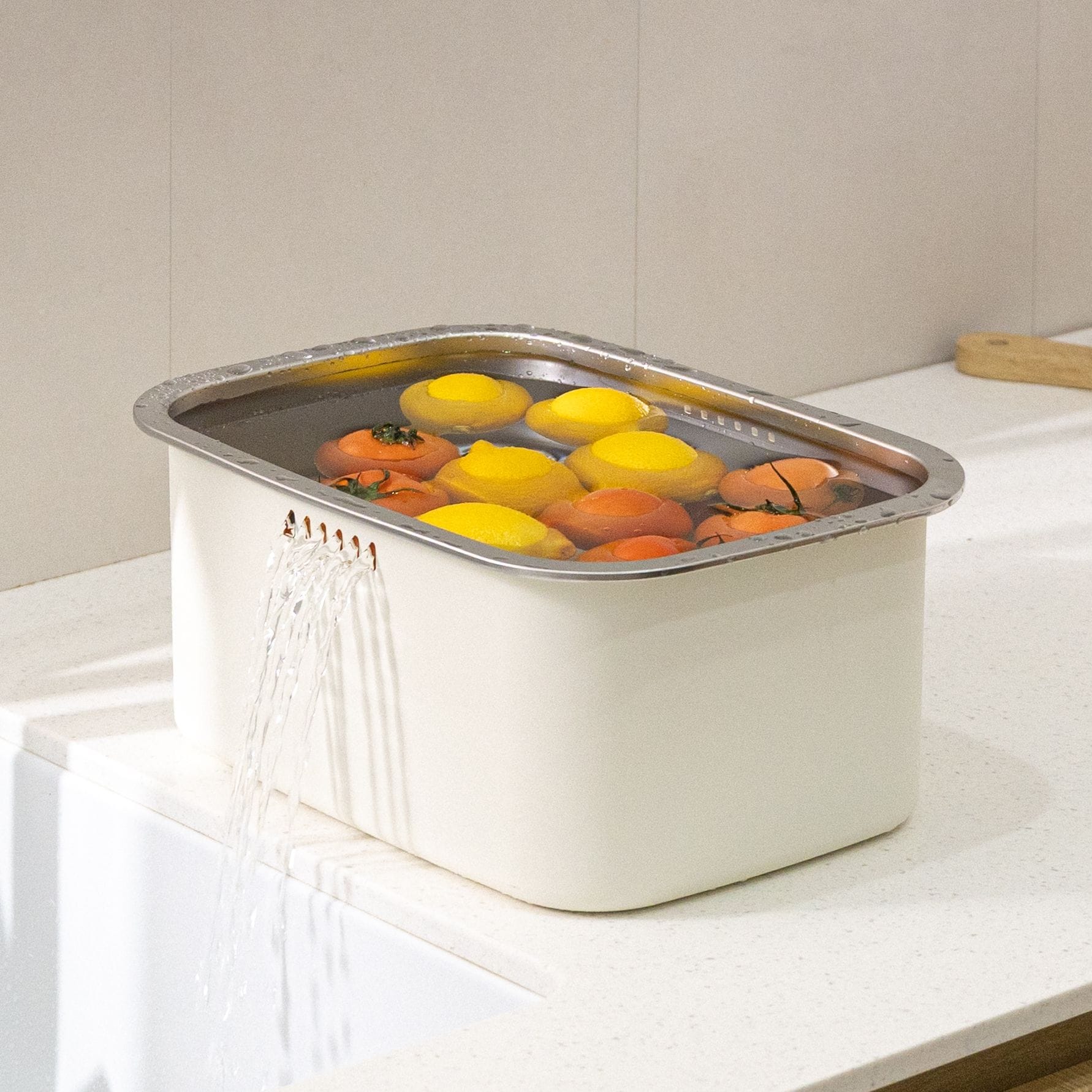 라라밤 인덕션 올스텐 물빠짐 설거지통 젖병 싱크대 사각 8.5L (2color) - 최저가 26,910원