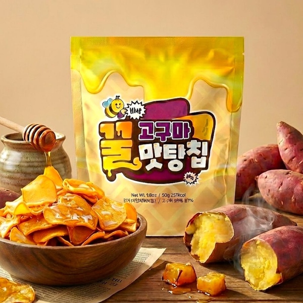 고구마의 맛있는 반전! 간편하게 즐기는 바삭 달콤 고구마 맛탕칩 10봉
