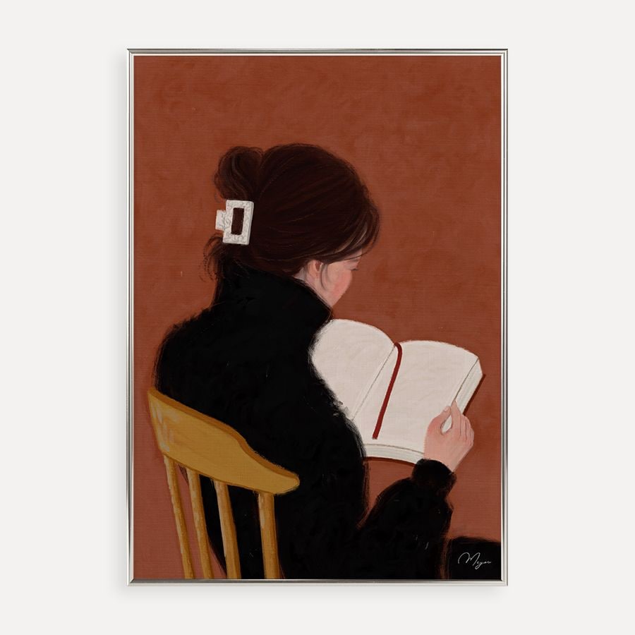 The Reader 미유 아트 프린트 가격 비교 커런트브라운 The Reader 미유 아트 프린트