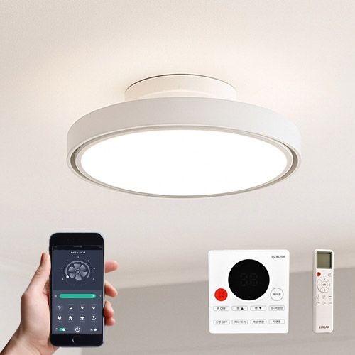 에어룩스 스마트 윙리스 실링팬 LED 56W 리모컨포함 BLDC 안티글레어