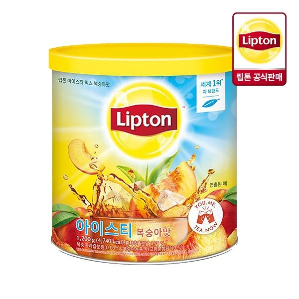 립톤 아이스티 믹스 복숭아맛 1.2kg