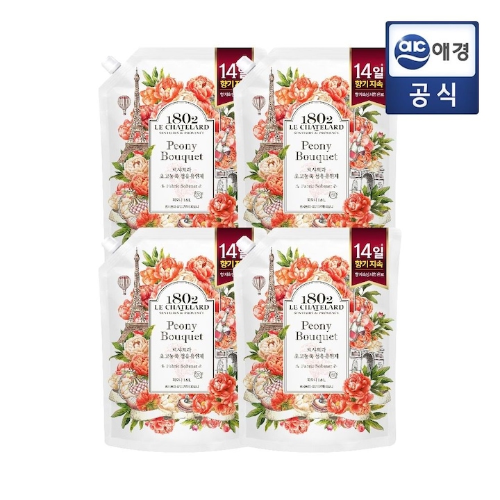 [오늘의집] 애경 르샤트라 고농축 섬유유연제 1.6LX4개