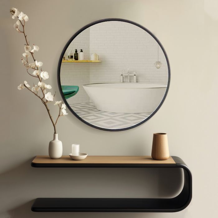 오늘의집 인뮤즈 무타공 인테리어 원형거울 화장대 욕실 화장실 벽거울