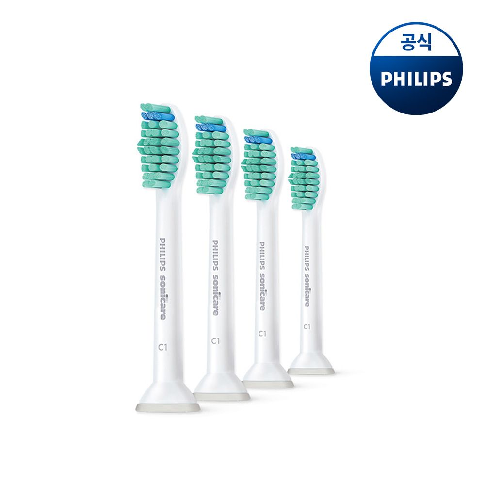 필립스 소닉케어 C1 프로리절트 칫솔모 화이트 4개입 HX6014/14 - 최저가 25,900원