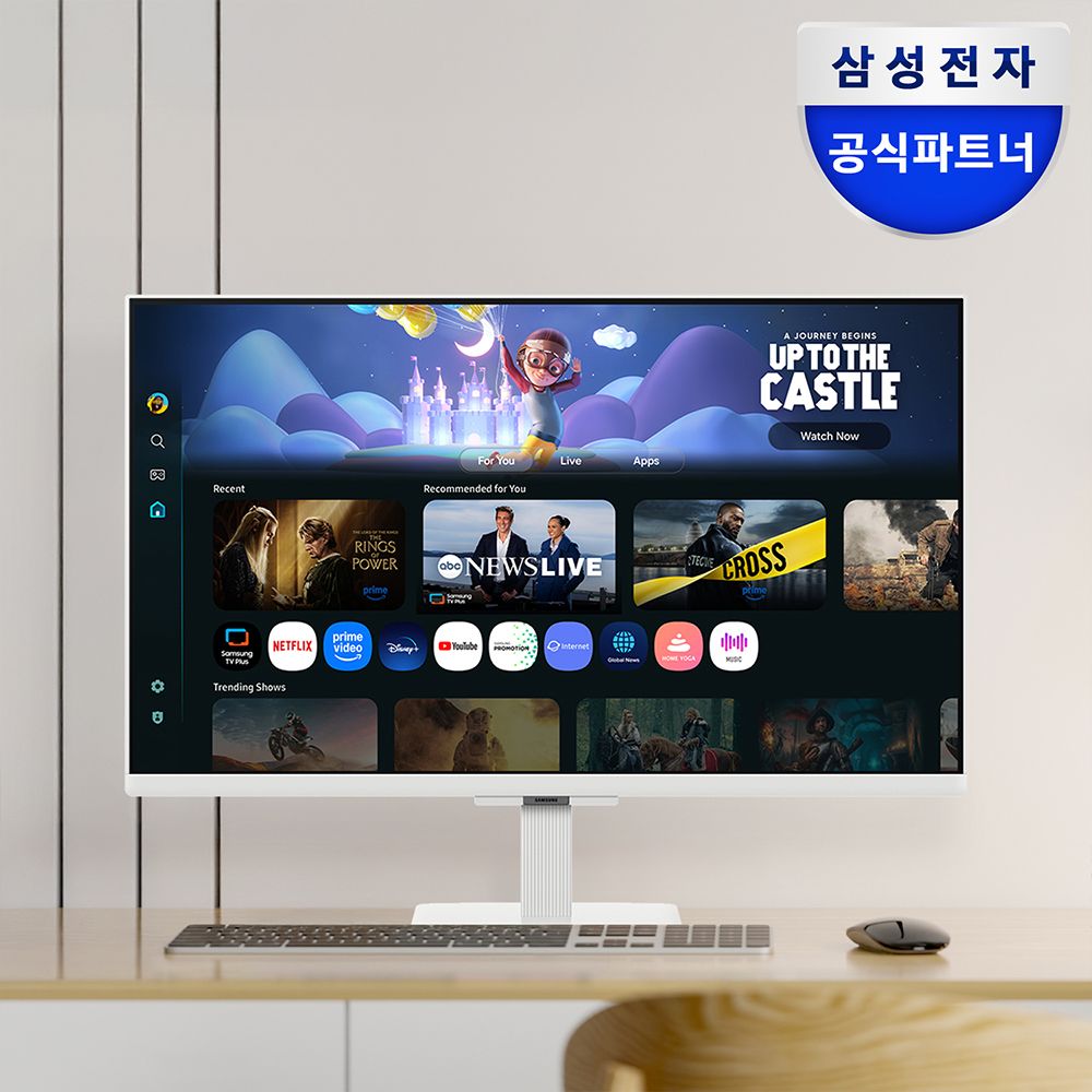 오늘의집 삼성 스마트 모니터 M5 68.6cm(27인치) S27FM501 화이트 OTT 삼탠바이미