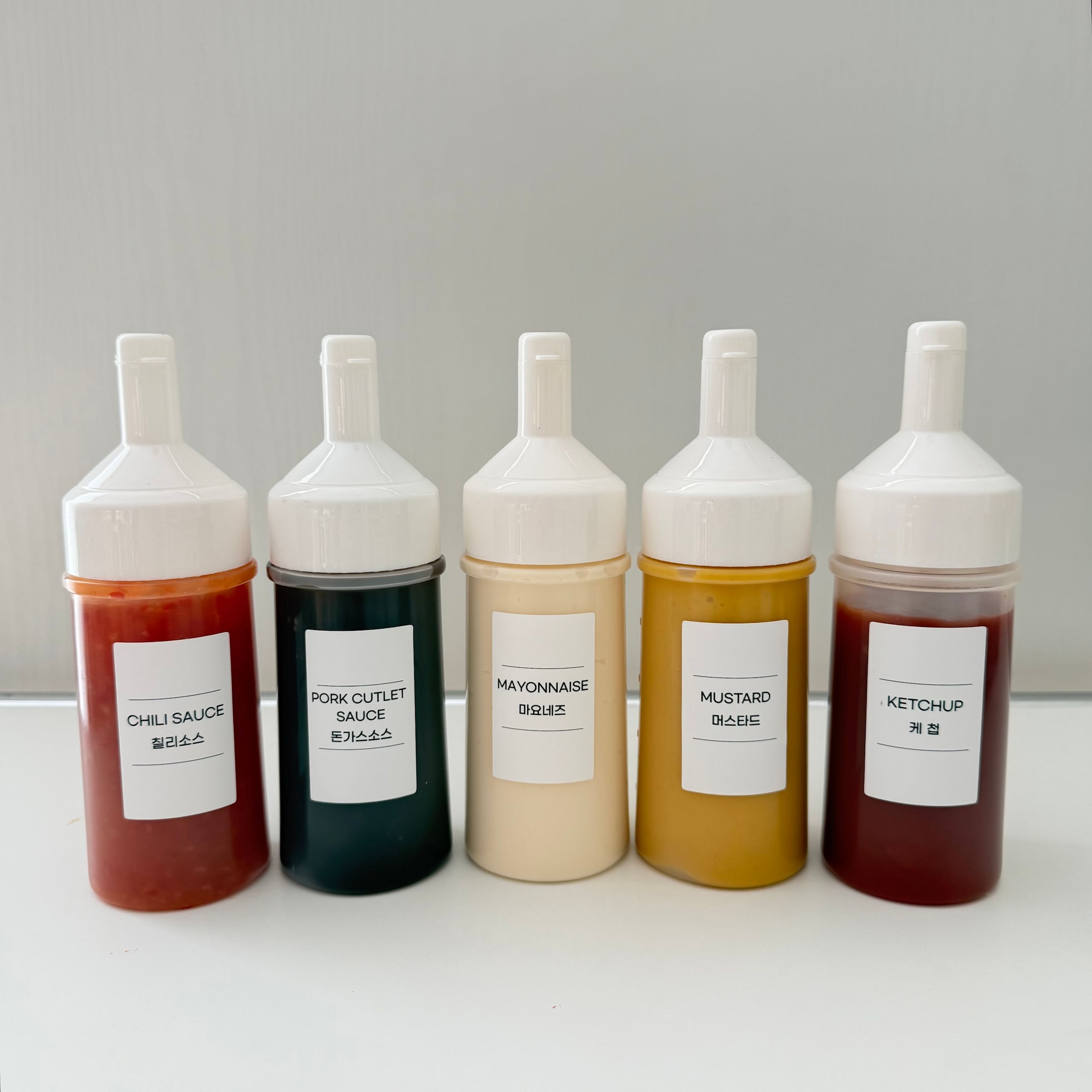 뚜껑 일체형 소스통 BPA FREE 양념통 300ml 5개입 가격 비교 플레이트라벨 뚜껑 일체형 소스통 BPA FREE 양념통 300ml 5개입