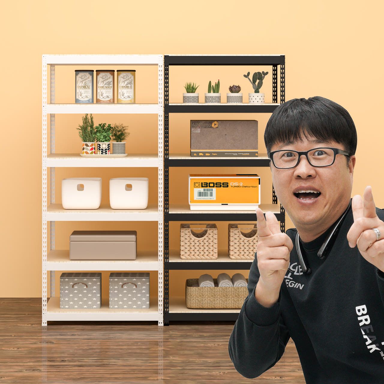오늘의집 피피랙 무볼트 경량랙 철제선반 틈새 앵글 다용도실 베란다 펜트리 창고 사무실