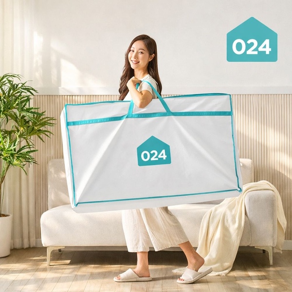 024홈 3단 접이식 토퍼 매트리스 보관 가방 이불 보관백