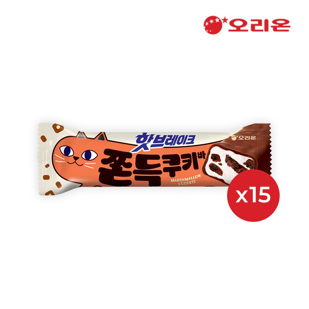 핫브레이크 쫀득쿠키바 (38g) x15P 가격 비교 오리온 핫브레이크 쫀득쿠키바 (38g) x15P