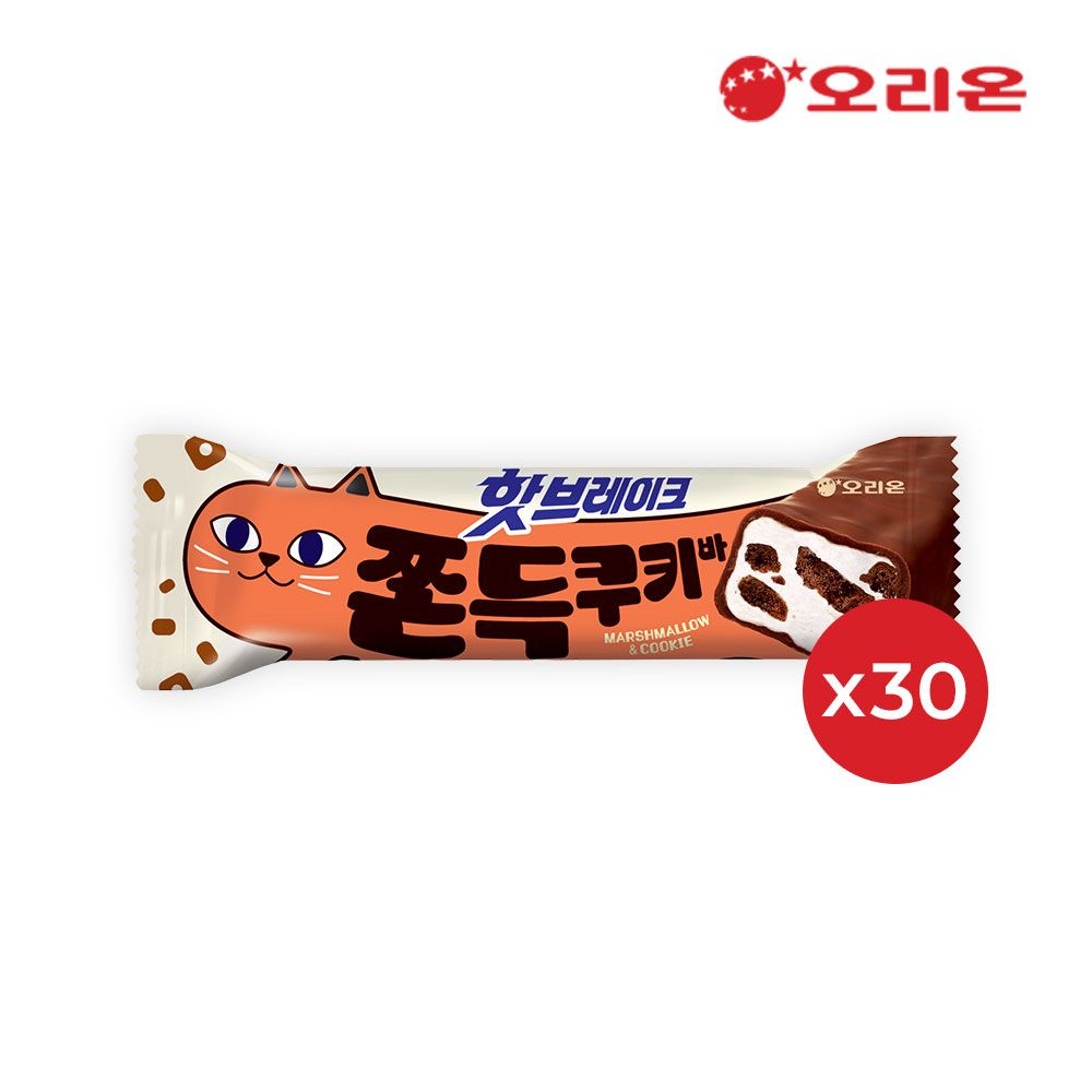 오리온 핫브레이크 쫀득쿠키바(38g) x30P