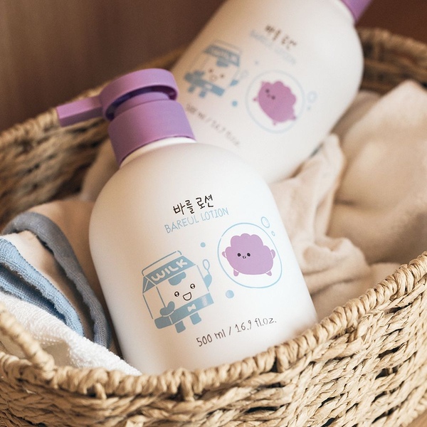 브레드이발소 아기 로션 대용량 500ml 저자극 유아 신생아 올인원 베이비 바디로션