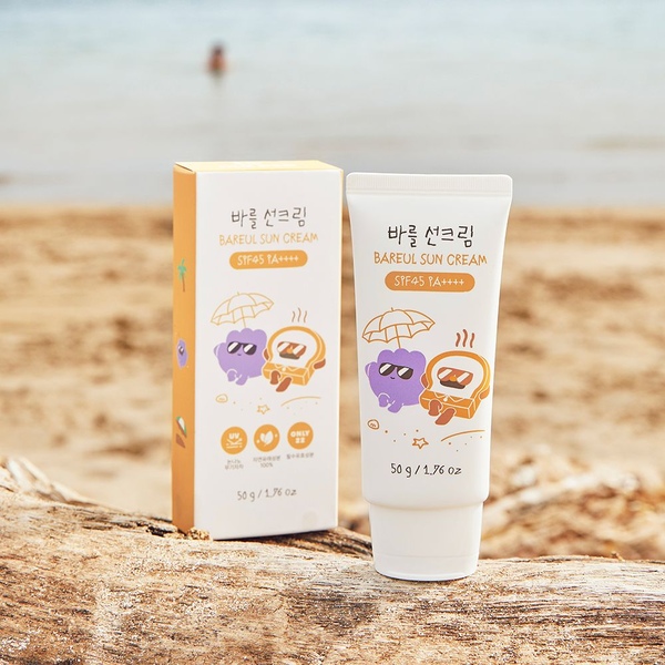 브레드이발소 아기 선크림 무기자차 SPF45 PA++++ 50ml 유아 키즈