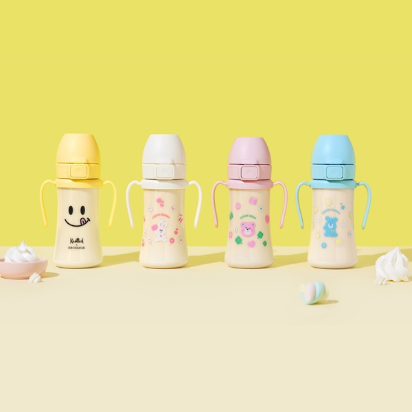 노티드 콜라보 PPSU 빨대컵 300ml (스마일/슈가베어/크림버니/도우퍼피 택 1)