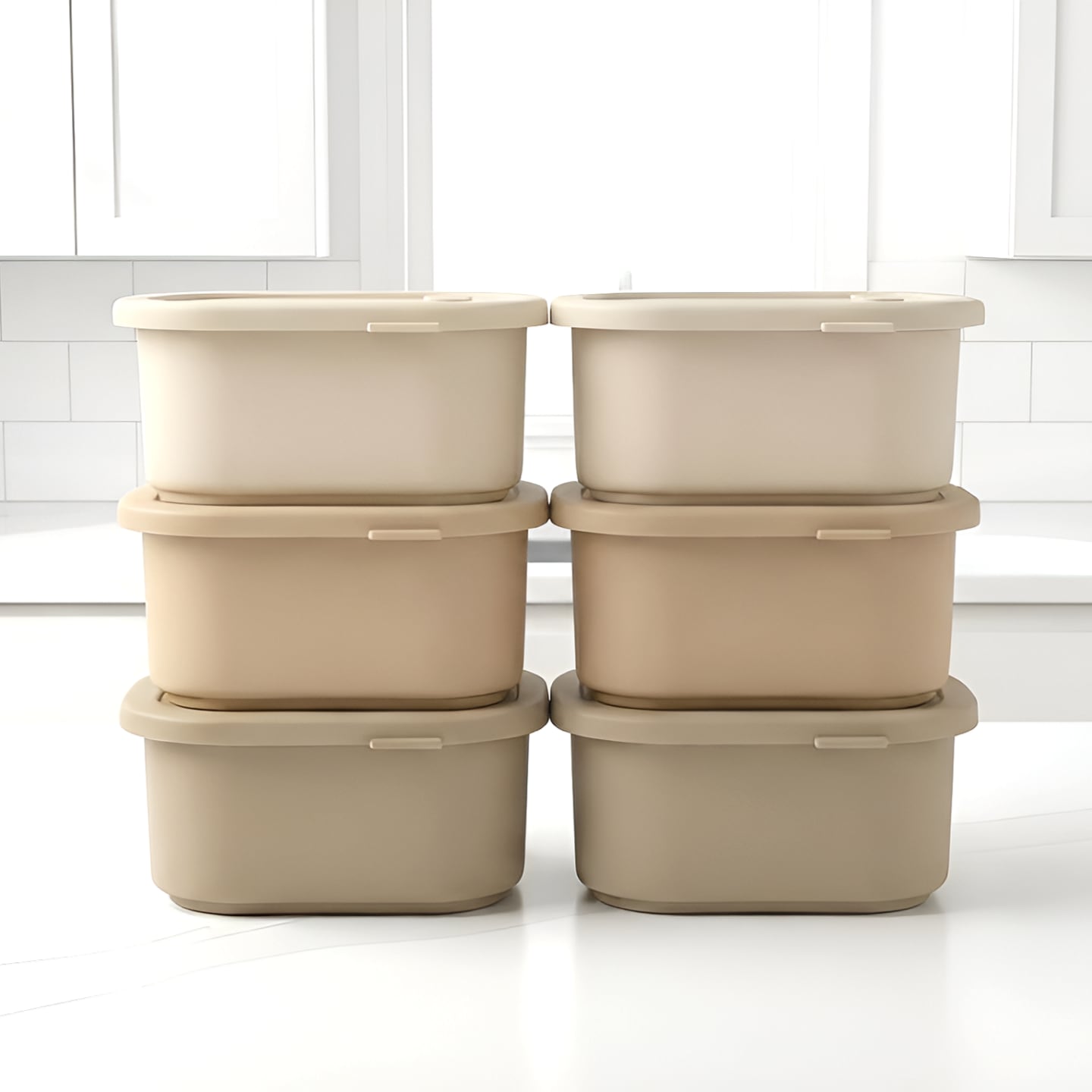 디아르 국내산 플래티넘 실리콘 냉동밥 이유식 보관 밀폐 용기 돌체 400ml 6P