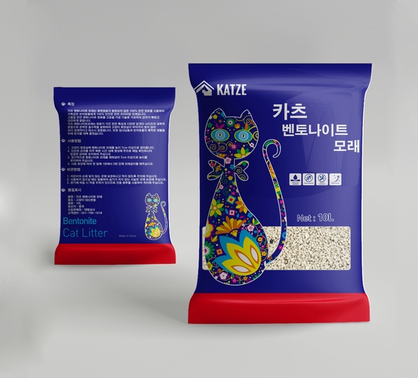 카츠 고양이모래 벤토나이트 7kgx2 응고력 좋고 가성비 좋은 벤토 모래