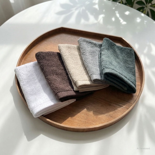 송월 카페 행주 손수건 핸드타올 10장