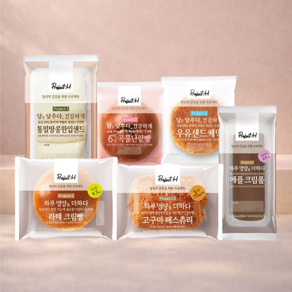 프로젝트H 아연/엽산/비타민 하루 영양빵 9봉 맛보기