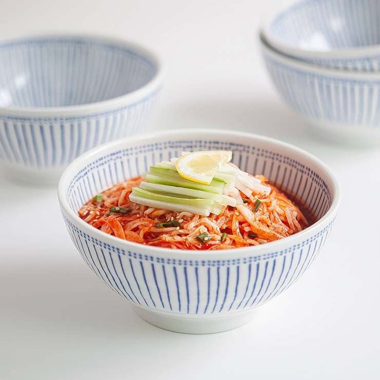 니코트 아오이 면기 세트 4P MADE IN JAPAN