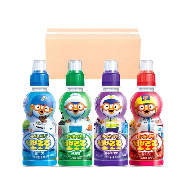 뽀로로 음료수 235ml 24입 혼합