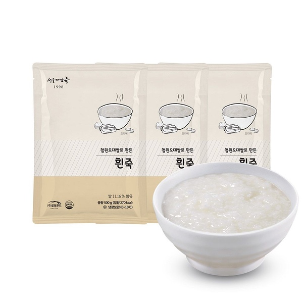 흰죽 500g 3팩 Set