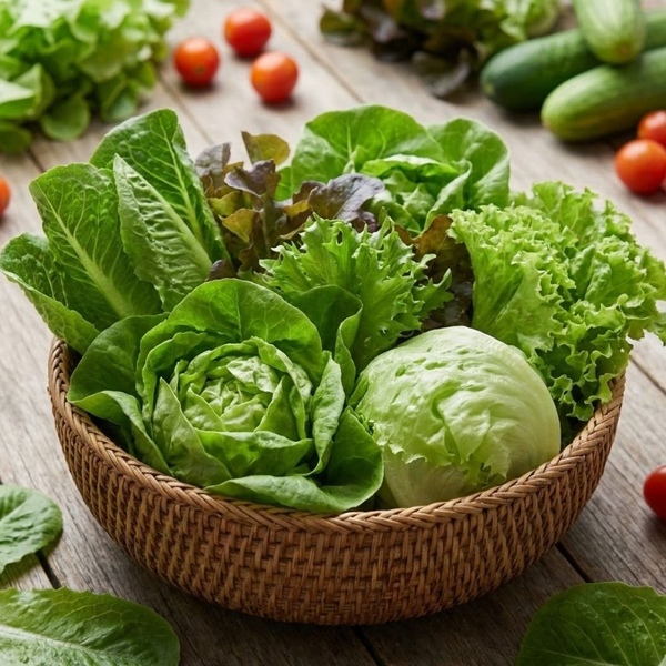 [산지직송] 신선한 유러피안 샐러드 1kg 실중량 / 쌈채소 로메인 바타비아 버터헤드