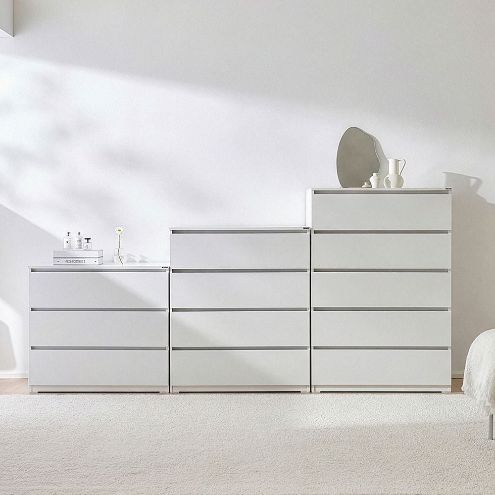 오늘의집 동서가구 라임 속 깊은 광폭 600/800 서랍장 3단/4단/5단 3colors