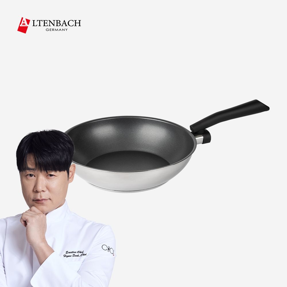 알텐바흐 최현석PICK 디펜더스 28웍 인덕션 스테인레스 프라이팬