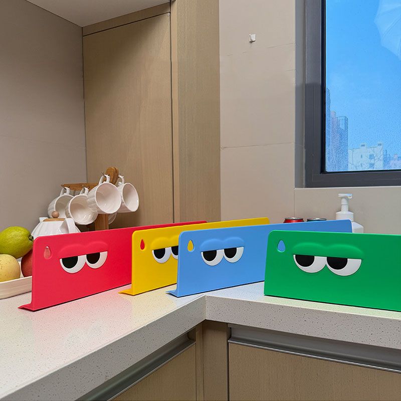 Borella 귀여운 싱크대 물막이 와이드 설거지 물튀김방지 가림막 4colors