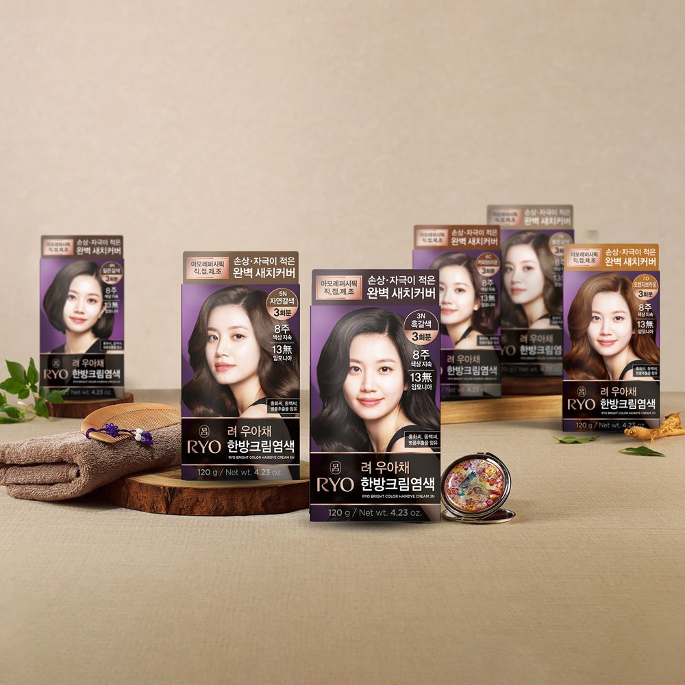 오늘의집 아모레퍼시픽 려 우아채 한방크림 염색 120g 1개(옵션)