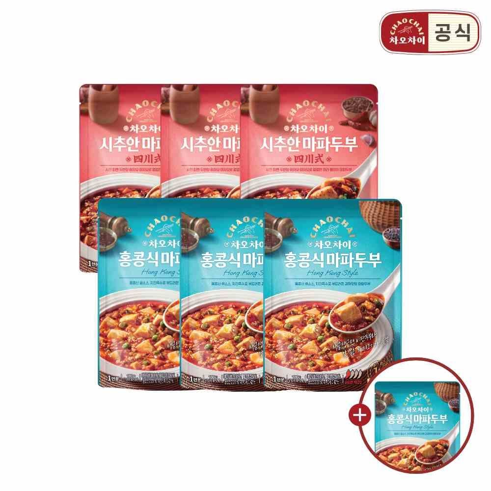 마파두부 180g*6개(3+3) +마파두부*1개 증정 가격 비교 차오차이 마파두부 180g*6개(3+3) +마파두부*1개 증정