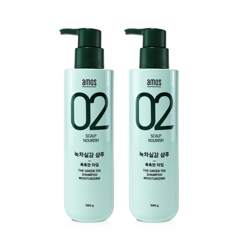 오늘의집 녹차실감 샴푸 중건성용 500g (촉촉한타입) 2개
