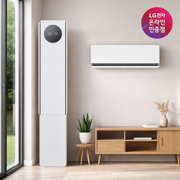 LG 휘센 AI 오브제컬렉션 뷰I 프로 에어컨 2in1 (6시리즈) FQ22GV6EA2