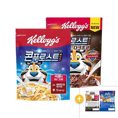 미니 시리얼 2봉 증정+ 콘푸로스트 600g*1개 + 콘푸로스트 다크초코 550g*1개 외