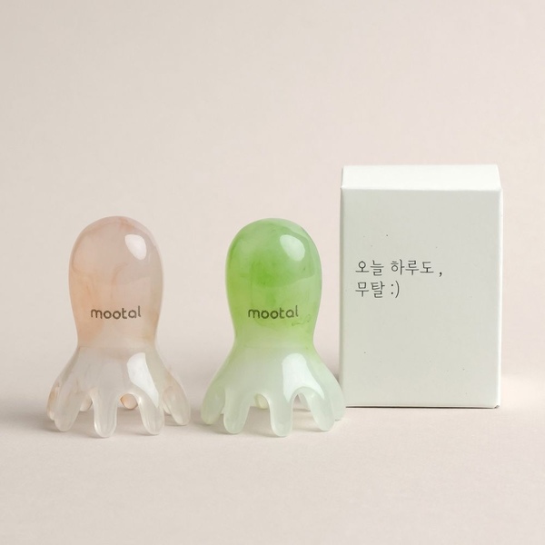문어 괄사 두피 마사지기 머리 지압 마사지