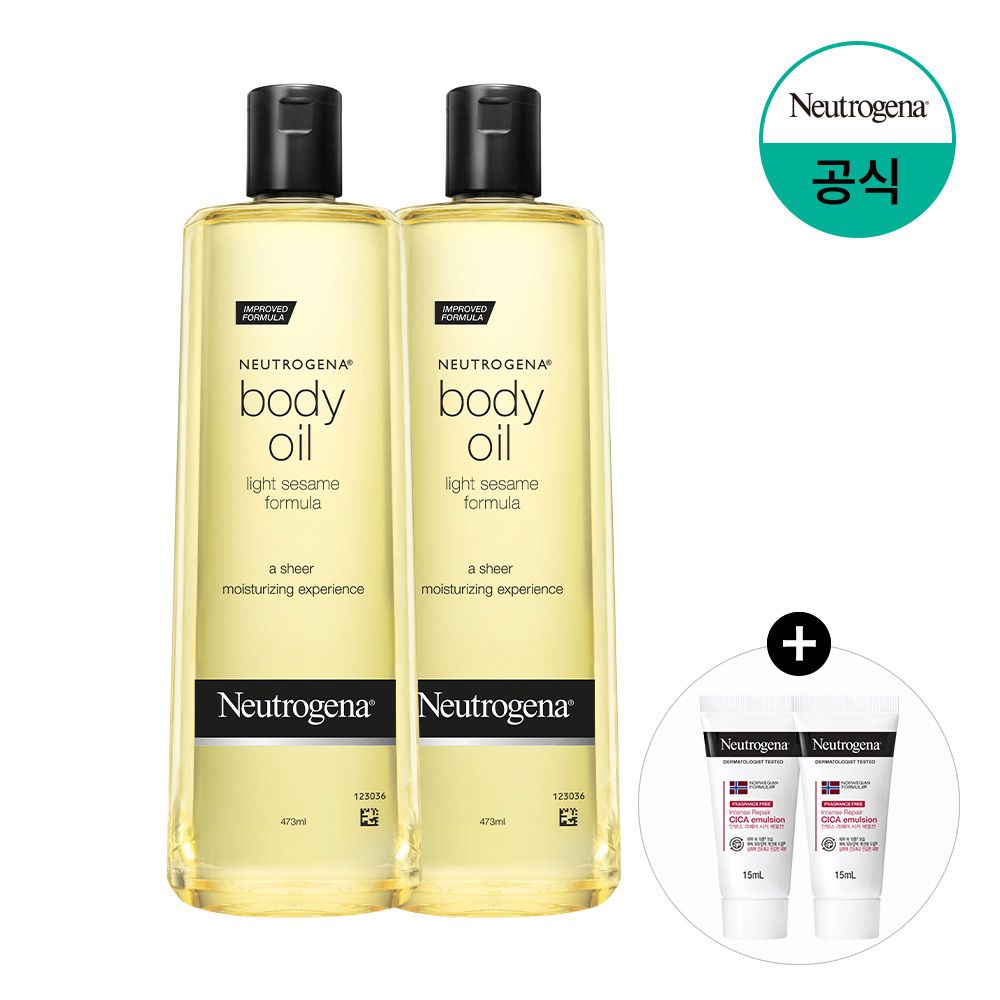 오늘의집 뉴트로지나 바디오일 473mlx2+(증)N 시카 15mlx2