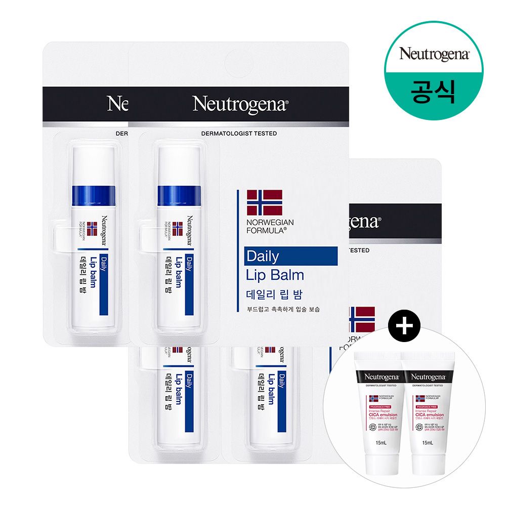 오늘의집 데일리 립 밤 4g x4+(증)N 시카 15mlx2
