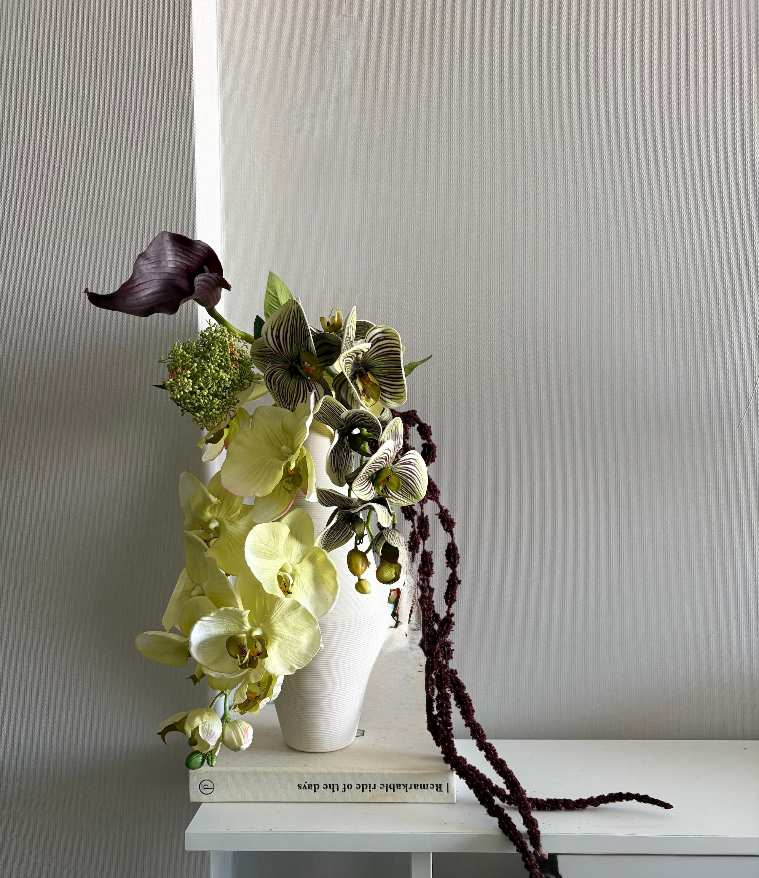 소품가 Botanical Object Series-빈티지 호접란 꽃다발 세트