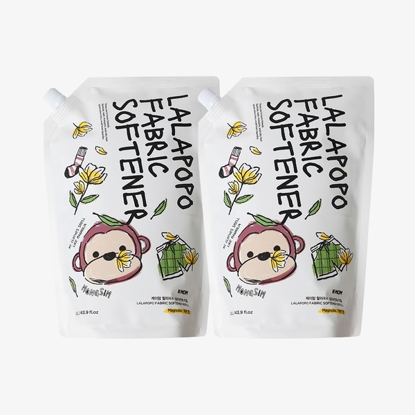 케이맘 랄라포포 섬유유연제리필 1.3L X 2팩 (목련)