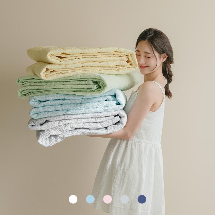 아망떼 시어서커 포휴즈 여름 침대패드 SS/Q/K 7컬러