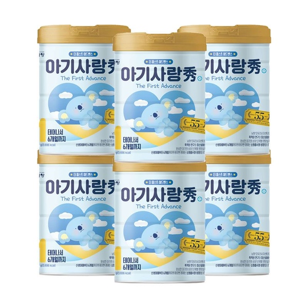 아기사랑 수 The First Advance-1단계 800g 6캔 / 캔분유