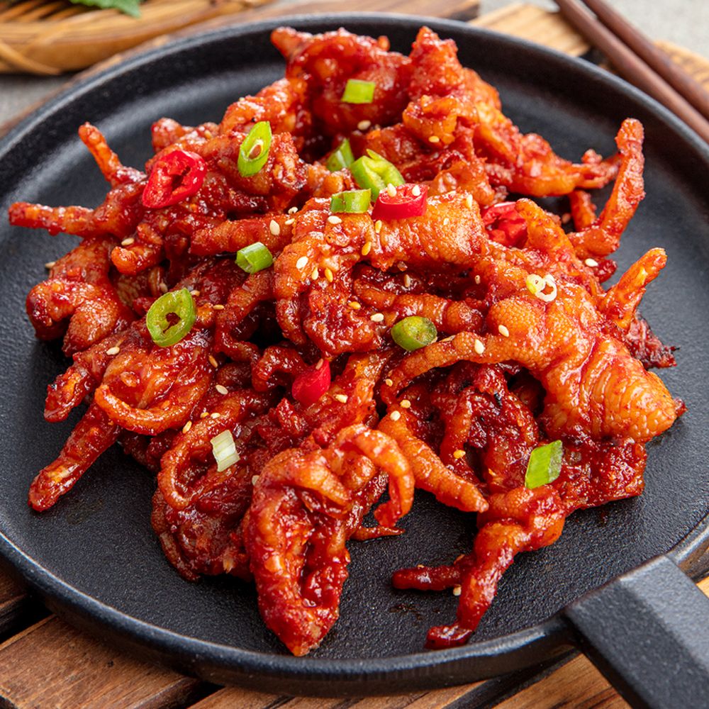 국내산 매콤 무뼈 양념닭발 400g 가격 비교 델리퀸 국내산 매콤 무뼈 양념닭발 400g