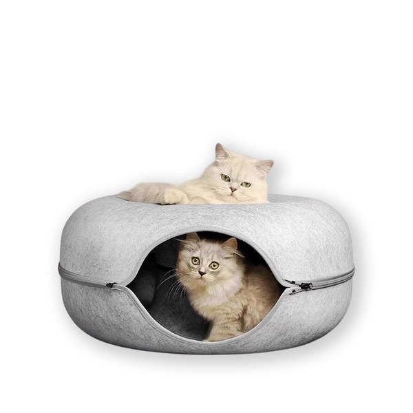 고양이 숨숨집 터널 도넛 펠트